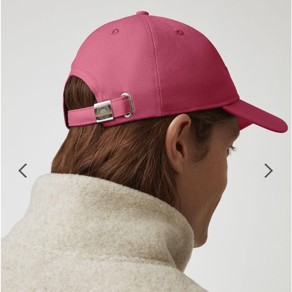 NWT CANADA GOOSE Wordmark Adjustable Cap SUMMIT PINK ONE SIZE UNISEX - Picture 4 of 16